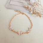 Pulsera Mariposa Triple Eslabones - Colección Acero