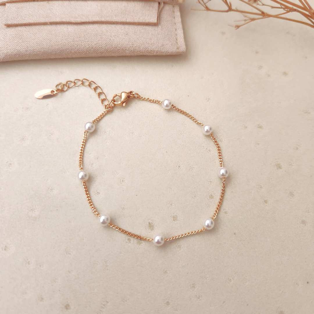 Pulsera Perlas Pancer - Colección Acero