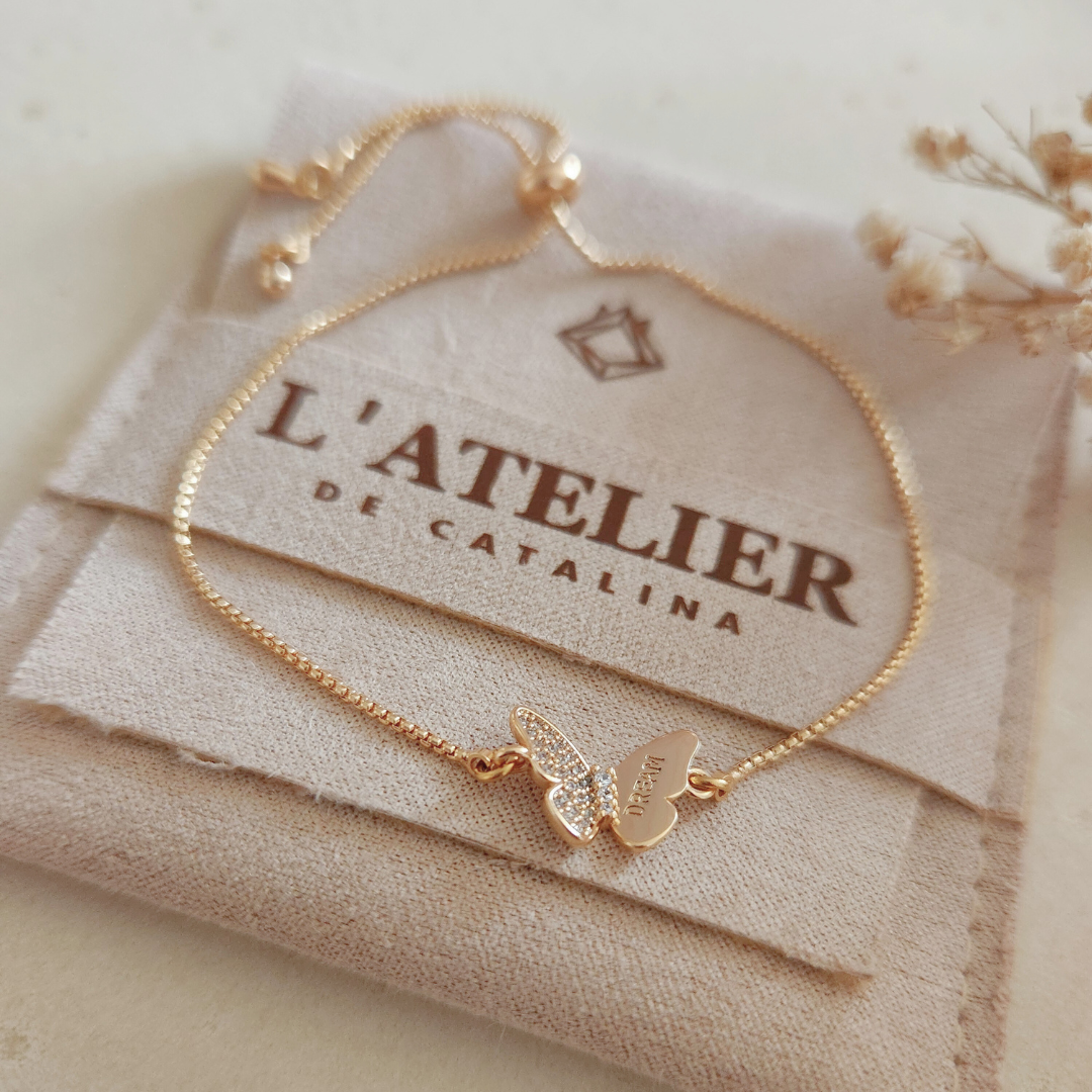 Pulsera Regulable Mariposa Dream - Colección Acero Imagen principal del producto