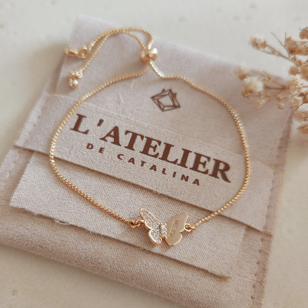 Pulsera Regulable Mariposa Dream - Colección Acero Imagen secundaria del producto