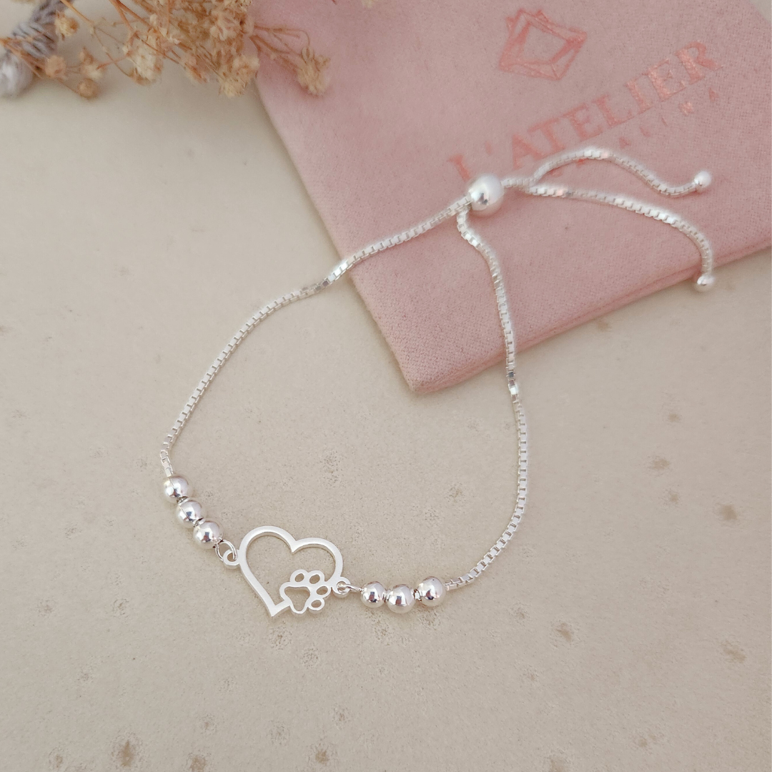 Pulsera Regulable Mascota - Colección Plata Imagen principal del producto