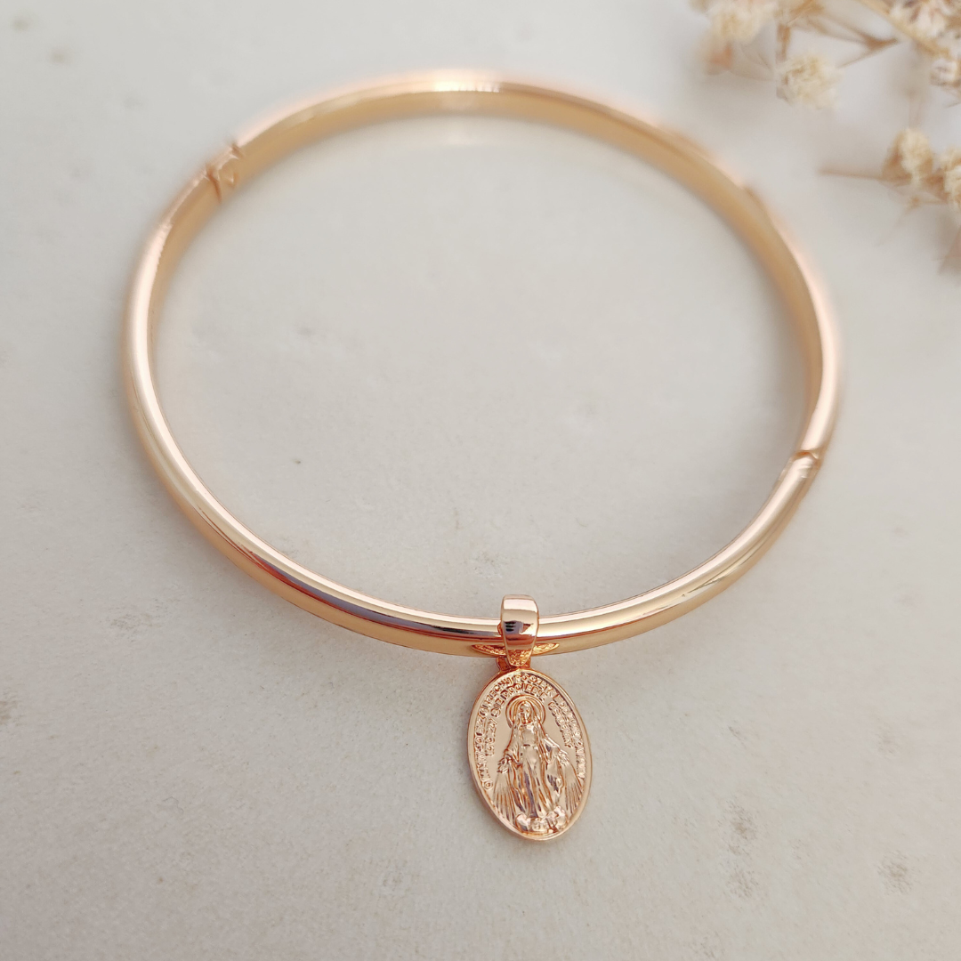 Brazalete Virgen De La Medalla Milagrosa - Colección Acero