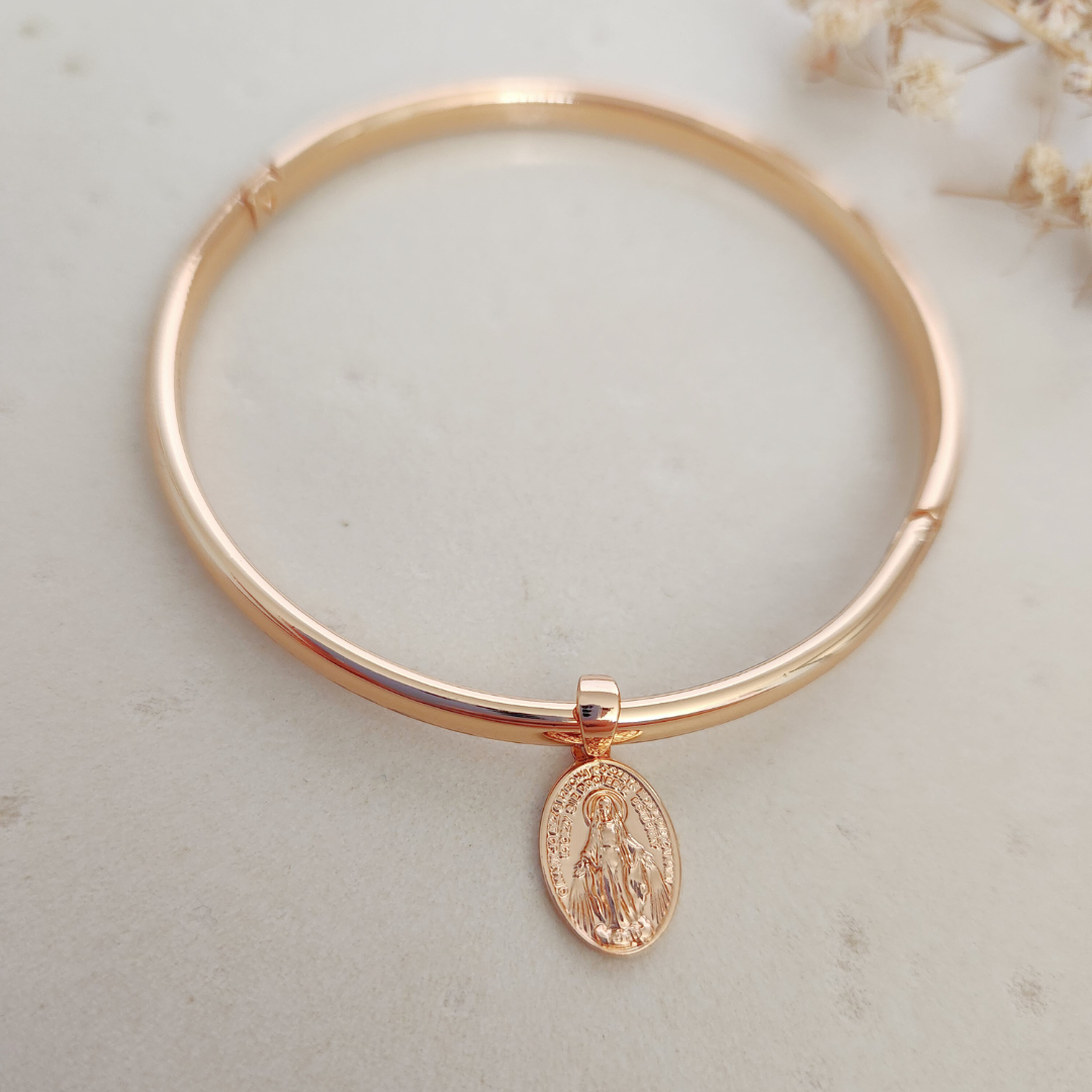 Brazalete Virgen De La Medalla Milagrosa - Colección Acero