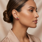Aretes Cereza - Colección Acero