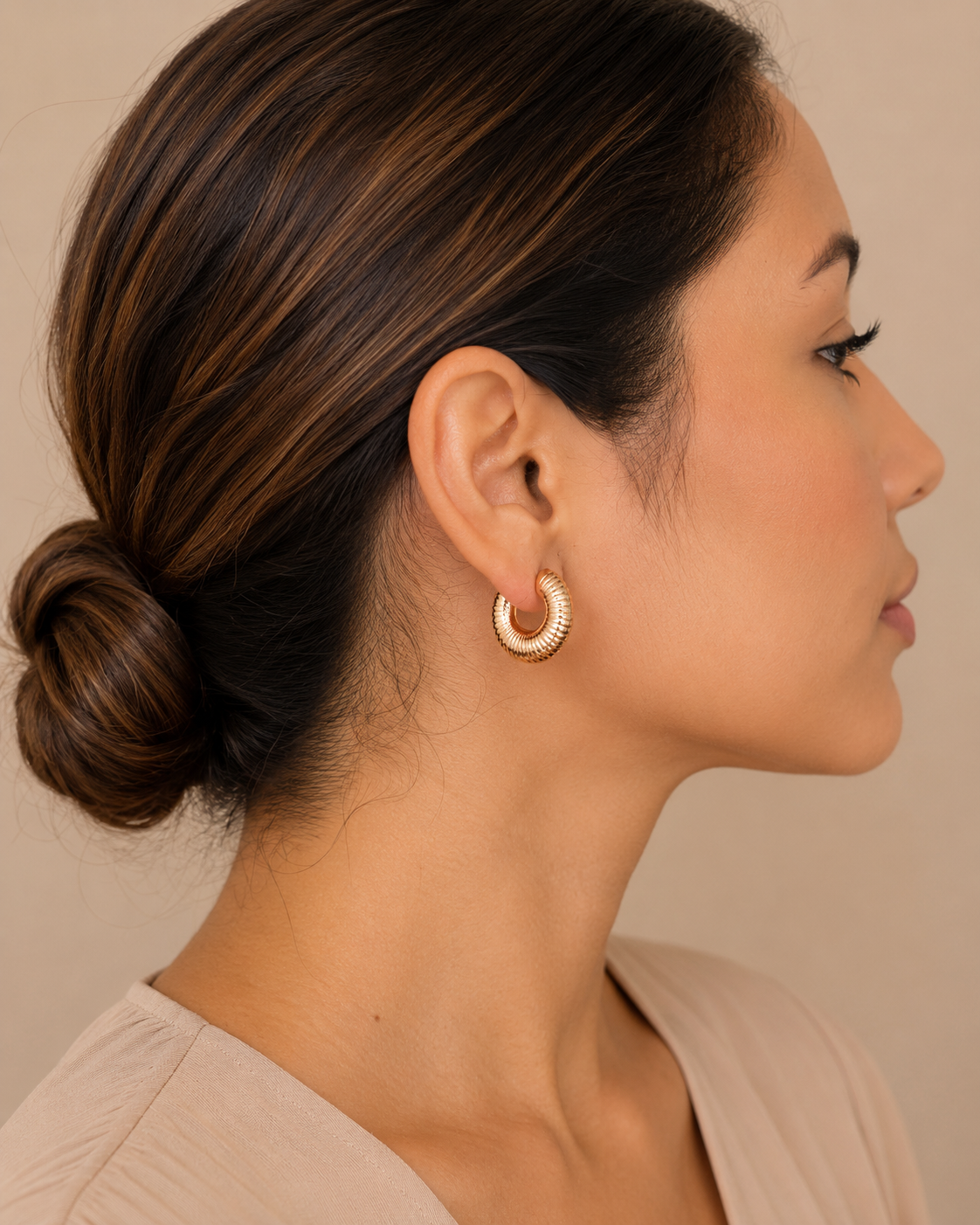 Aretes Becca Slim - Colección Acero