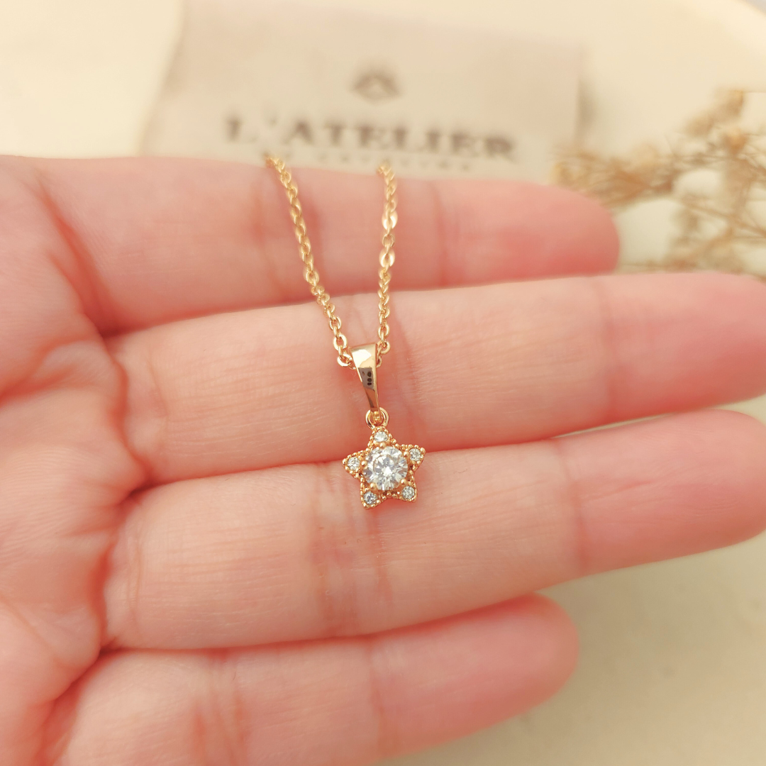 Collar Estrella Mini - Colección Acero