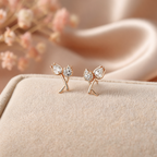 Aretes Tulipán Doble - Colección Acero