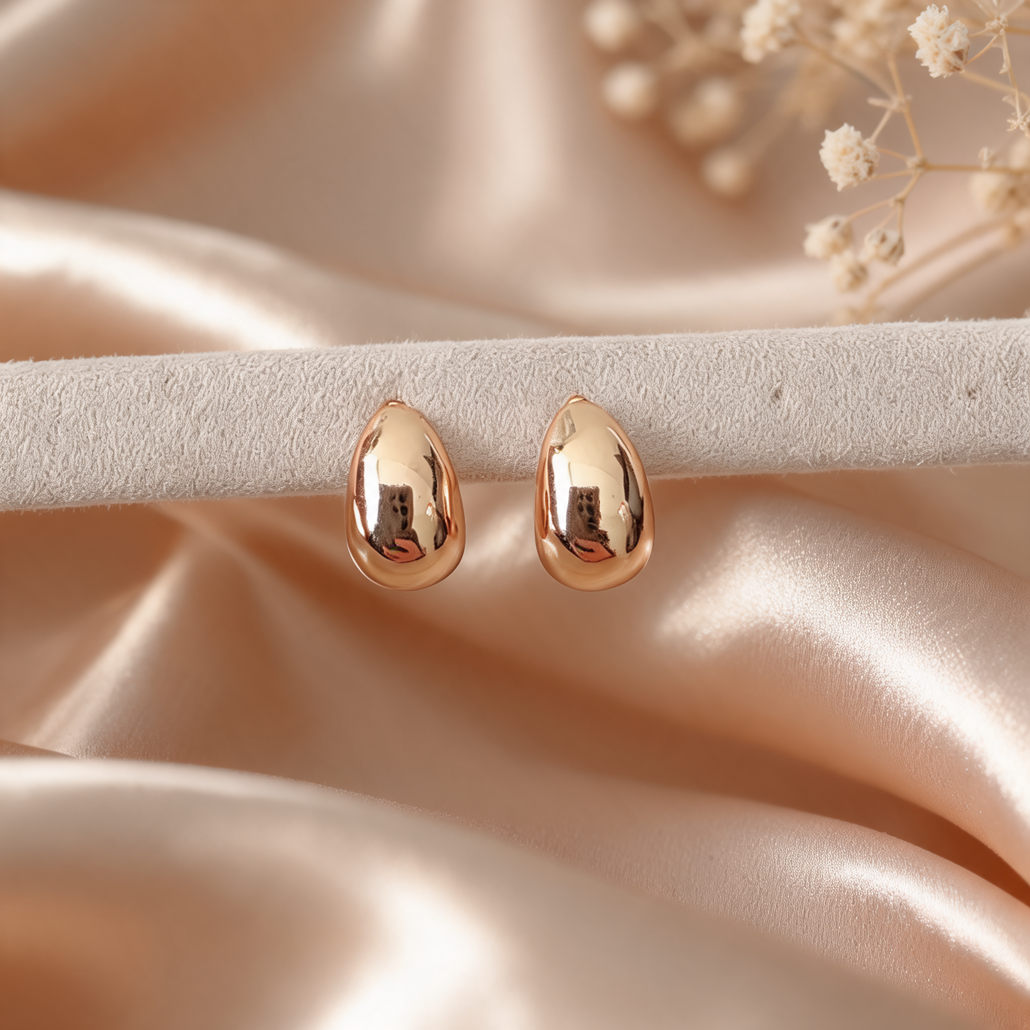Aretes Victoria Rose - Colección Acero Imagen secundaria del producto