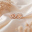 Aretes Corazón Virgen de Guadalupe Rose - Colección Acero