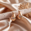 Aretes Gota Mini Rose - Colección Acero
