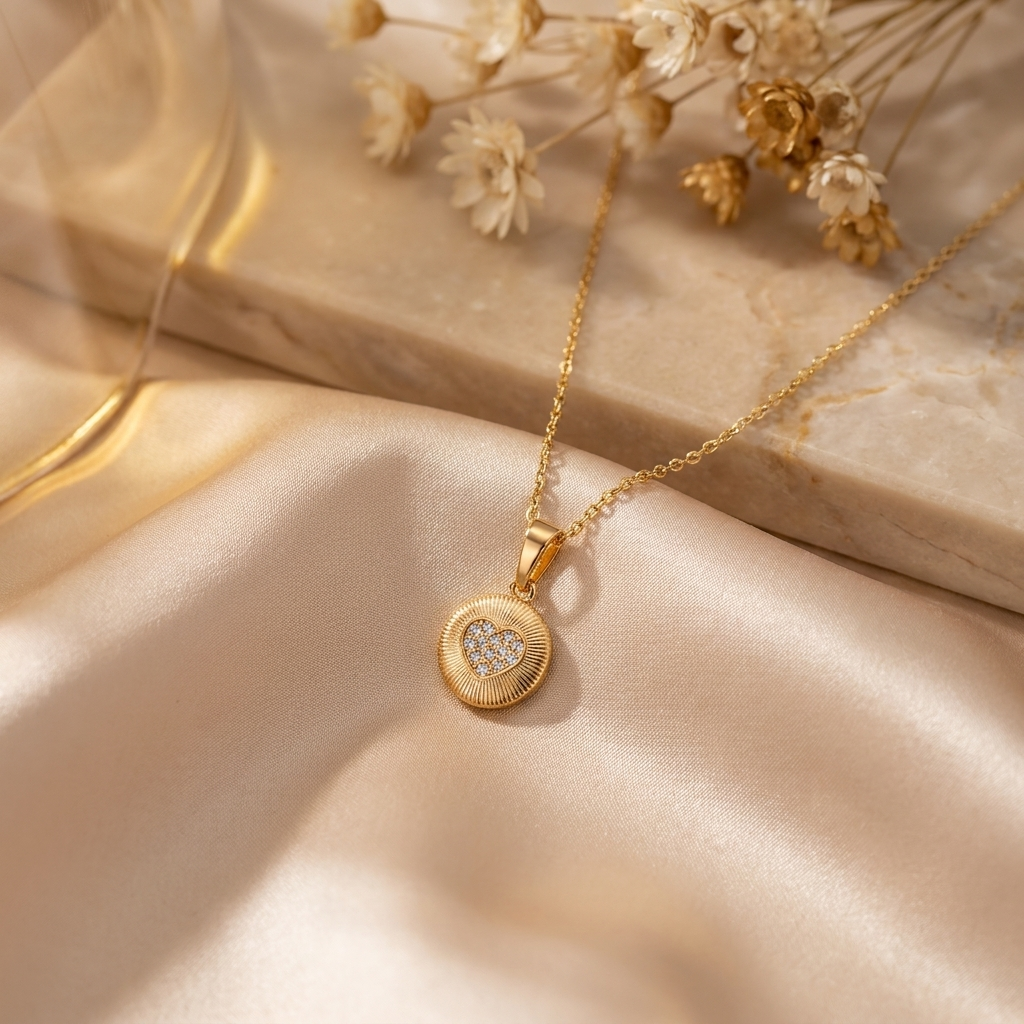 Collar Emilia Corazón - Colección Acero