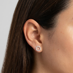 Aretes Karma Plateado - Colección Trendy