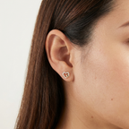 Aretes Corazón Doble Circones - Colección Trendy