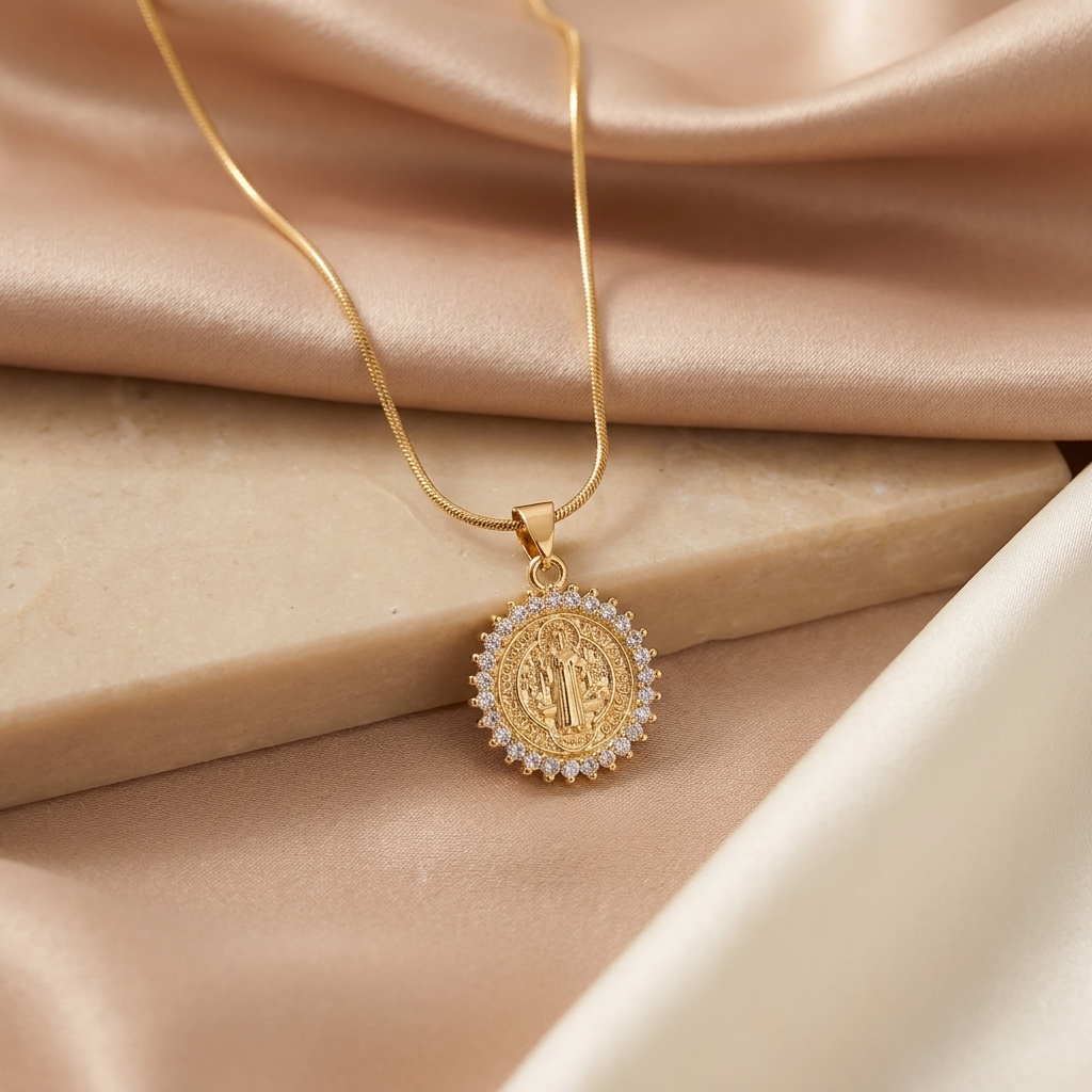 Collar San Benito Gold - Colección Acero