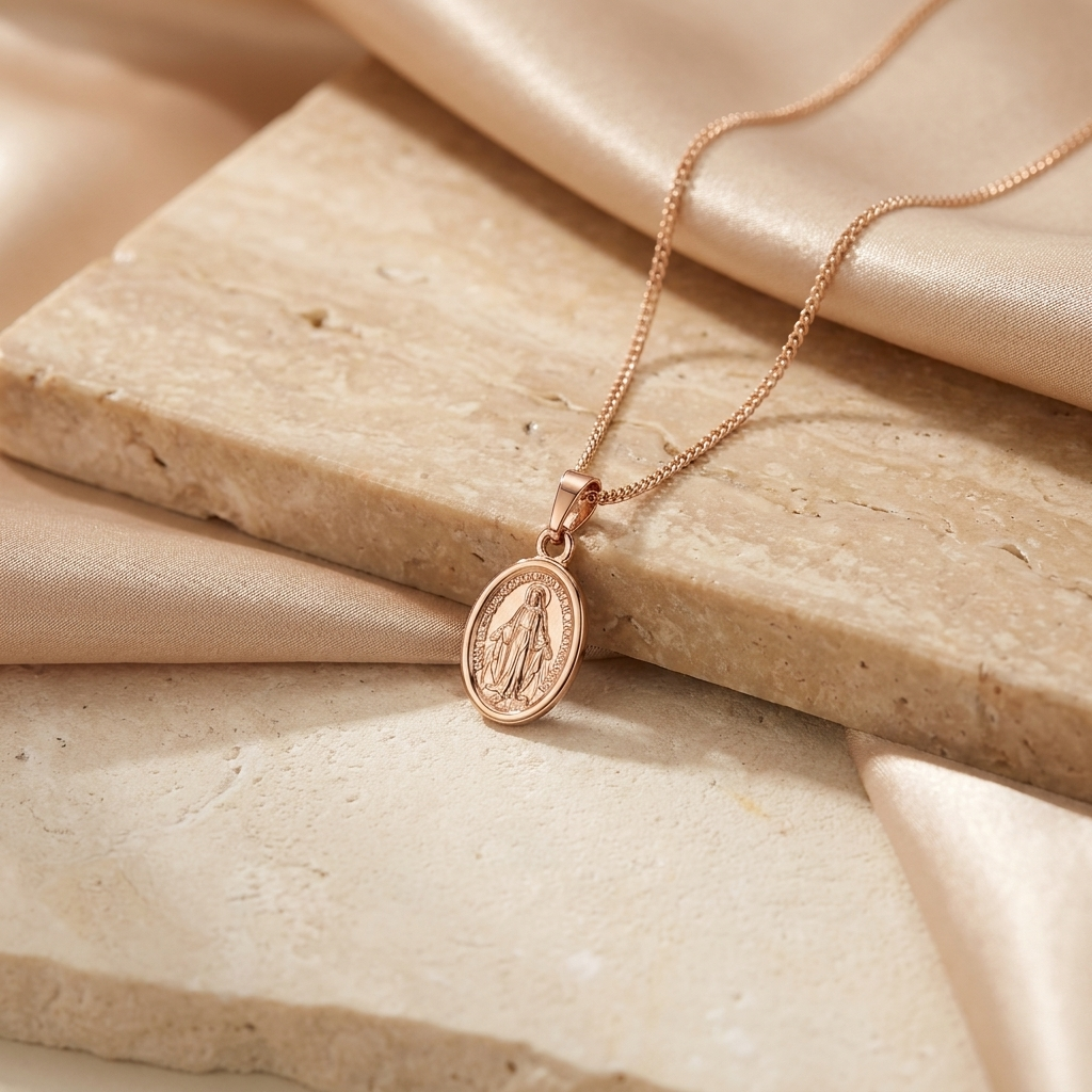 Collar Virgen de la Medalla Milagrosa - Colección Trendy
