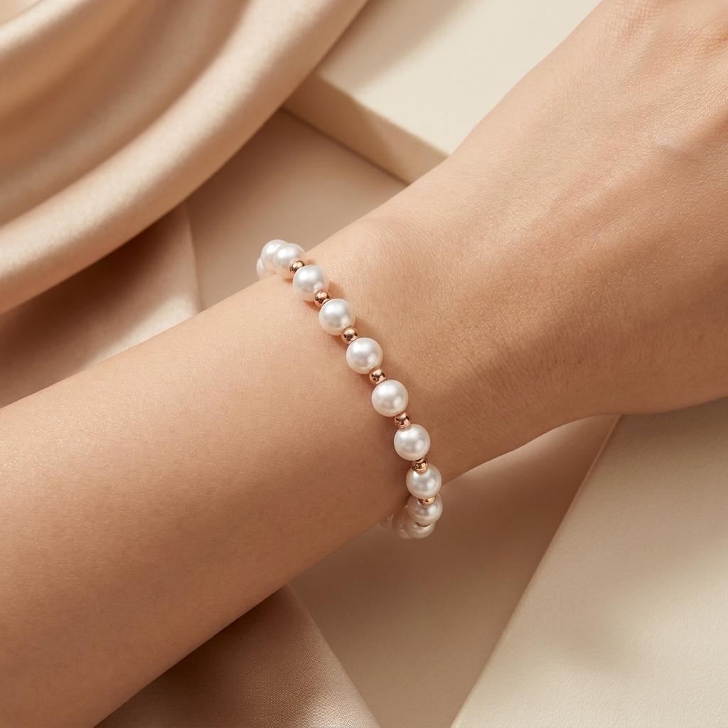 Pulsera Perlas Medianas - Colección Trendy