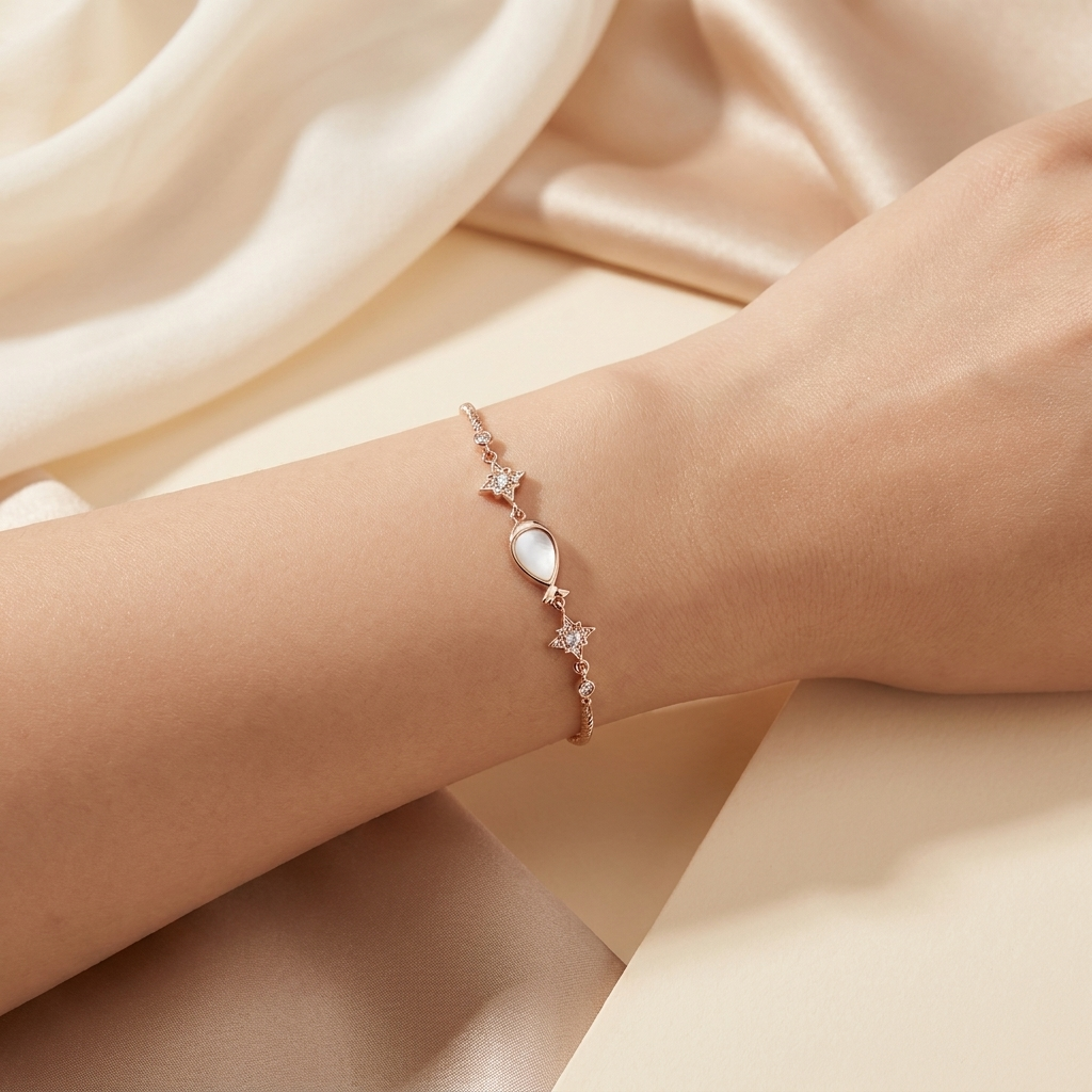 Pulsera Regulable Nácar - Colección Trendy