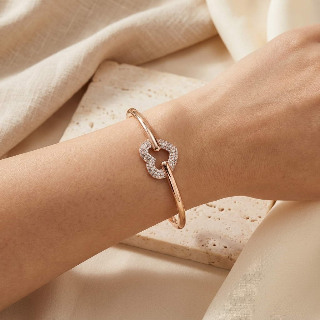 Brazalete Corazón Strass - Colección Trendy
