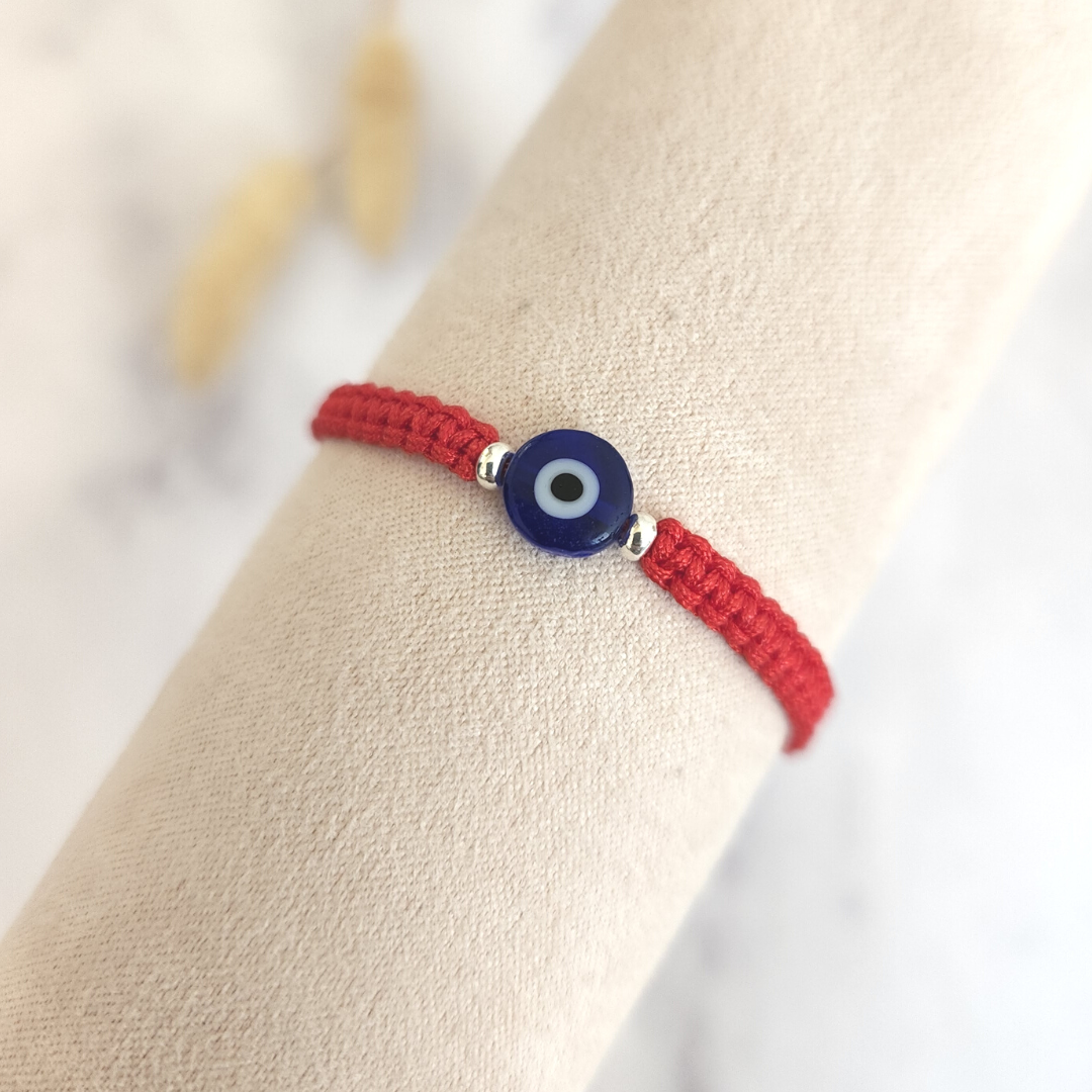 Pulsera Hilo Ojo Turco Diana - Plata 950